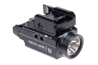 Olight Baldr S 800 Lumen Tactical Flashlight with Green Laser is water and impact resistant.